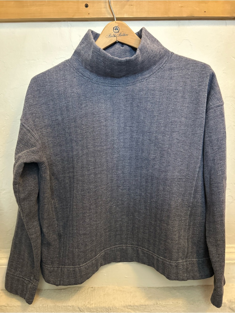 Vineyard Vines Heathered Blue Turtleneck Sweater